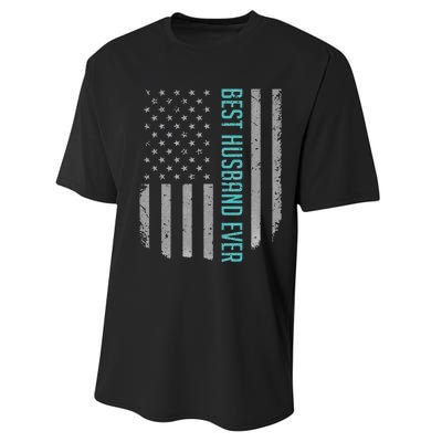 Best Husband Ever American Flag Gifts For Father's day Performance Sprint T-Shirt