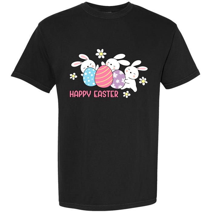 Bunnies Happy Easter Garment-Dyed Heavyweight T-Shirt
