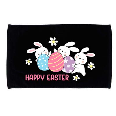 Bunnies Happy Easter Microfiber Hand Towel