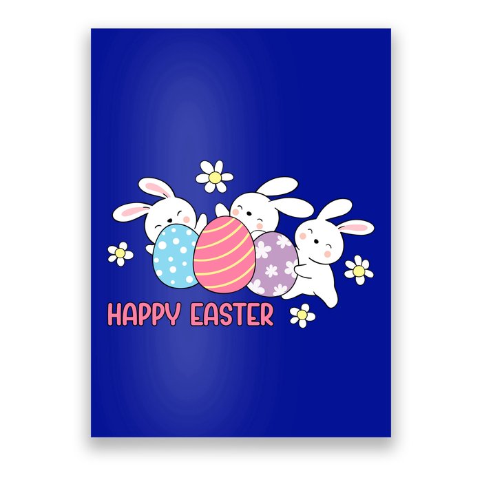 Bunnies Happy Easter Poster