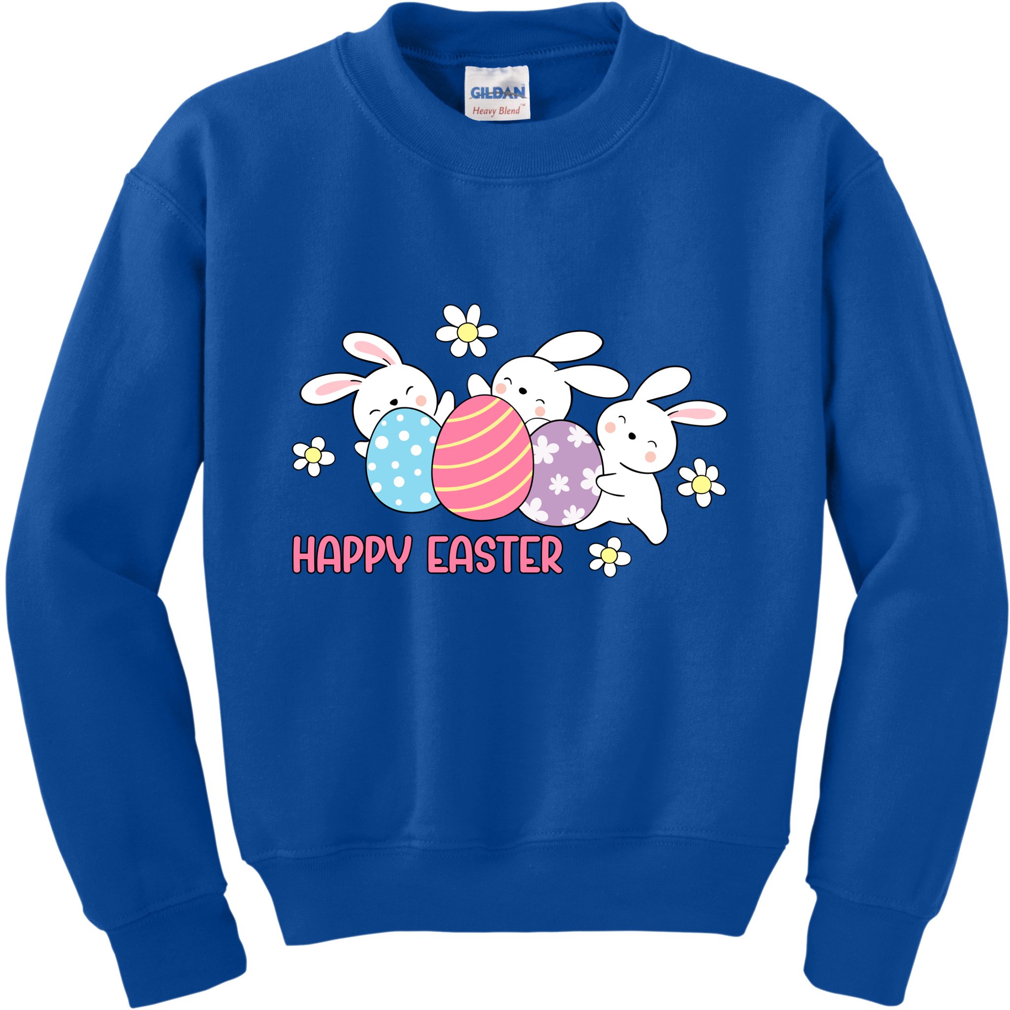 Bunnies Happy Easter Kids Sweatshirt