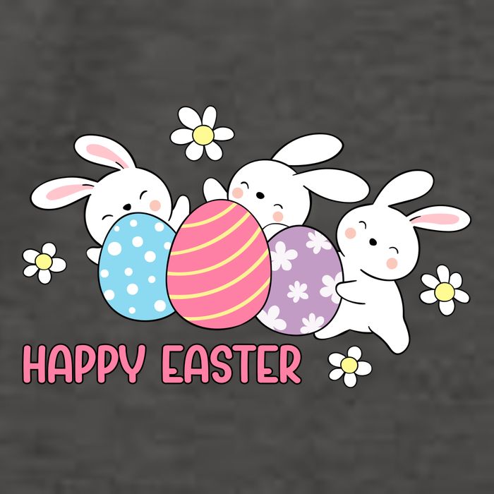 Bunnies Happy Easter Vector Backpack