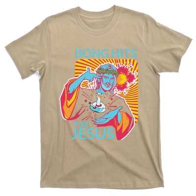 Bong Hits For Jesus Funny THC Stoner Gift T-Shirt