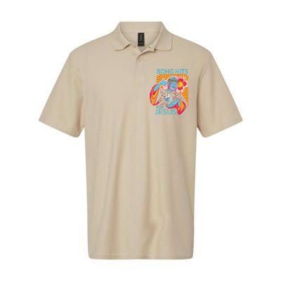 Bong Hits For Jesus Funny THC Stoner Gift Softstyle Adult Sport Polo