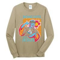 Bong Hits For Jesus Funny THC Stoner Gift Tall Long Sleeve T-Shirt