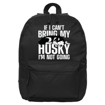 Best Husky For Men Women Siberian Huskies Dog Lover Trainer 16 in Basic Backpack