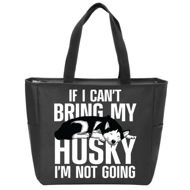Best Husky For Men Women Siberian Huskies Dog Lover Trainer Zip Tote Bag
