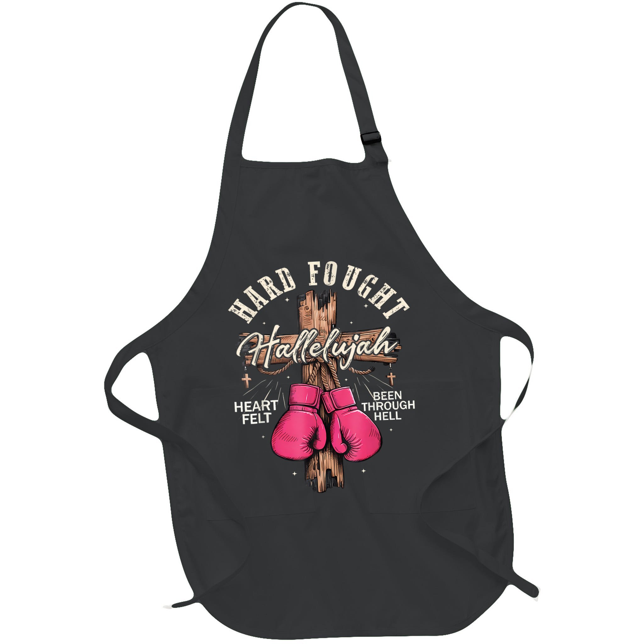 Brandon Hard Fought Hallelujah Praise Jesus Apron