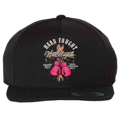Brandon Hard Fought Hallelujah Praise Jesus Wool Snapback Cap