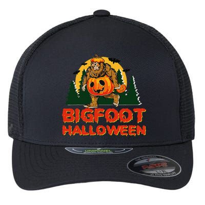 Bigfoot Halloween Funny Halloween Costume Flexfit Unipanel Trucker Cap