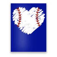 Baseball Heart Funny Gift Poster