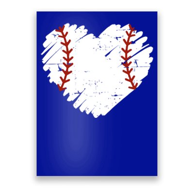 Baseball Heart Funny Gift Poster