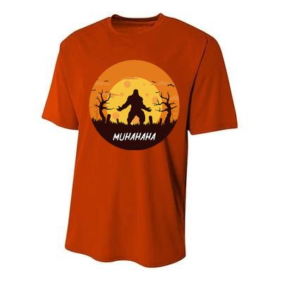 Bigfoot Halloween Funny Trick Or Treat Sasquatch Costume Performance Sprint T-Shirt