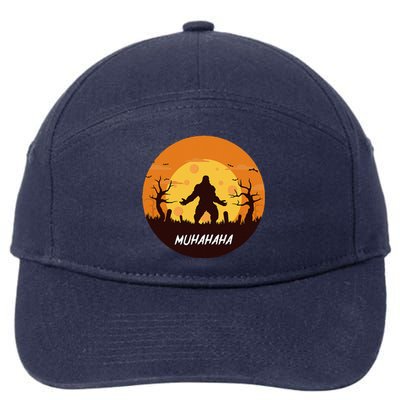 Bigfoot Halloween Funny Trick Or Treat Sasquatch Costume 7-Panel Snapback Hat