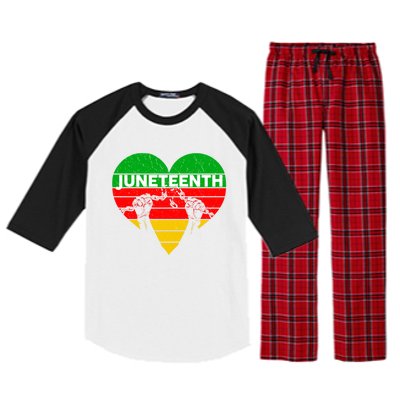 Black History Freedom Juneteenth African American Melanin Gift Raglan Sleeve Pajama Set