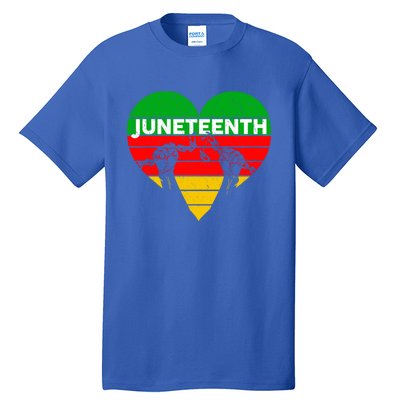 Black History Freedom Juneteenth African American Melanin Gift Tall T-Shirt