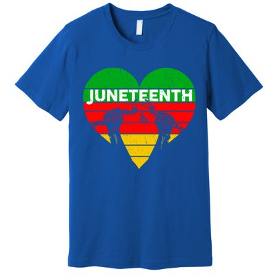 Black History Freedom Juneteenth African American Melanin Gift Premium T-Shirt