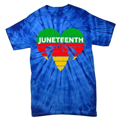 Black History Freedom Juneteenth African American Melanin Gift Tie-Dye T-Shirt