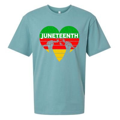 Black History Freedom Juneteenth African American Melanin Gift Sueded Cloud Jersey T-Shirt