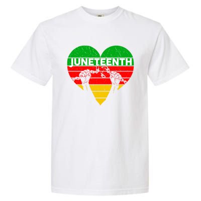 Black History Freedom Juneteenth African American Melanin Gift Garment-Dyed Heavyweight T-Shirt