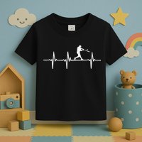 Baseball Heartbeat For Baseball Players And Fans Toddler T-Shirt
