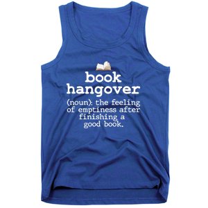 Book Hangover Funny Definition Bookworm Nerd Reading Lover Gift Tank Top