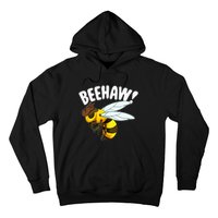 Bee Haw Funny Cowboy Wild West Honey Beekeeping Hoodie