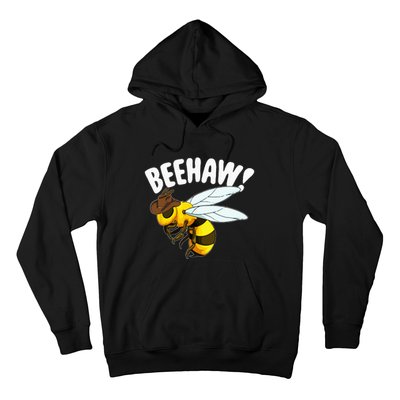 Bee Haw Funny Cowboy Wild West Honey Beekeeping Hoodie