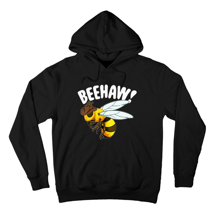 Bee Haw Funny Cowboy Wild West Honey Beekeeping Hoodie