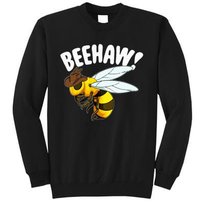 Bee Haw Funny Cowboy Wild West Honey Beekeeping Sweatshirt