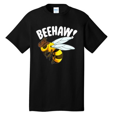 Bee Haw Funny Cowboy Wild West Honey Beekeeping Tall T-Shirt