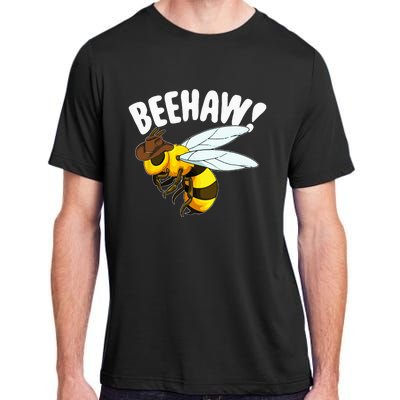 Bee Haw Funny Cowboy Wild West Honey Beekeeping Adult ChromaSoft Performance T-Shirt