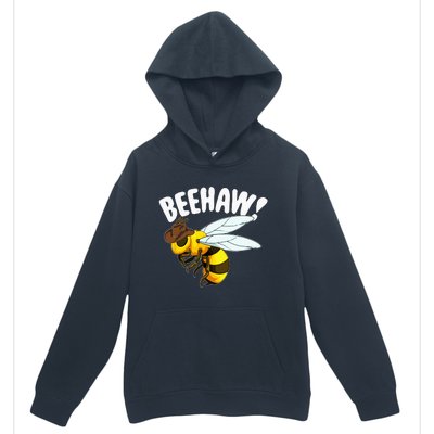 Bee Haw Funny Cowboy Wild West Honey Beekeeping Urban Pullover Hoodie