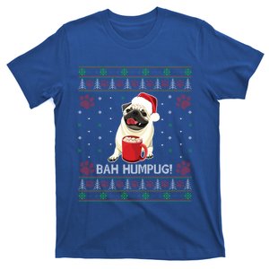 Bah Humpug Funny Pug Cute Dog Lover Ugly Christmas Cool Gift T-Shirt