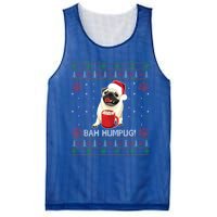 Bah Humpug Funny Pug Cute Dog Lover Ugly Christmas Cool Gift Mesh Reversible Basketball Jersey Tank