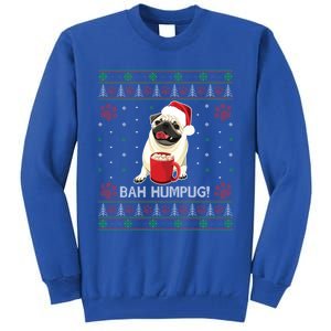 Bah Humpug Funny Pug Cute Dog Lover Ugly Christmas Cool Gift Tall Sweatshirt