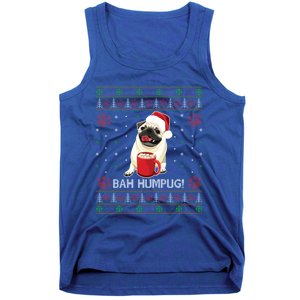 Bah Humpug Funny Pug Cute Dog Lover Ugly Christmas Cool Gift Tank Top