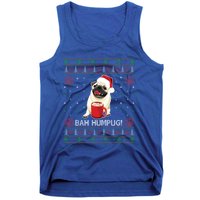 Bah Humpug Funny Pug Cute Dog Lover Ugly Christmas Cool Gift Tank Top