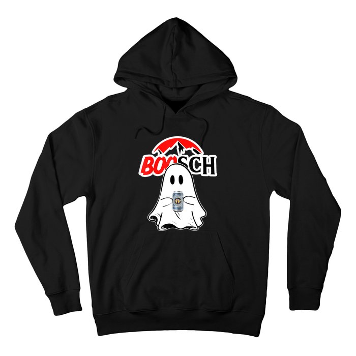 Booschbeer Halloween Funny Ghost Drinking Beer Hoodie