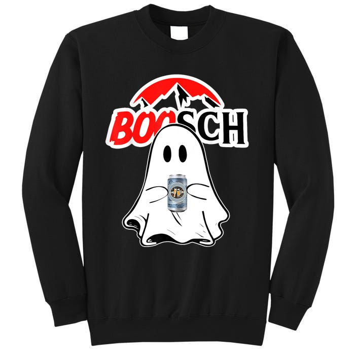 Booschbeer Halloween Funny Ghost Drinking Beer Sweatshirt