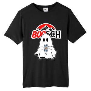 Booschbeer Halloween Funny Ghost Drinking Beer Tall Fusion ChromaSoft Performance T-Shirt