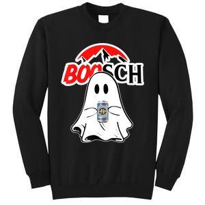 Booschbeer Halloween Funny Ghost Drinking Beer Tall Sweatshirt