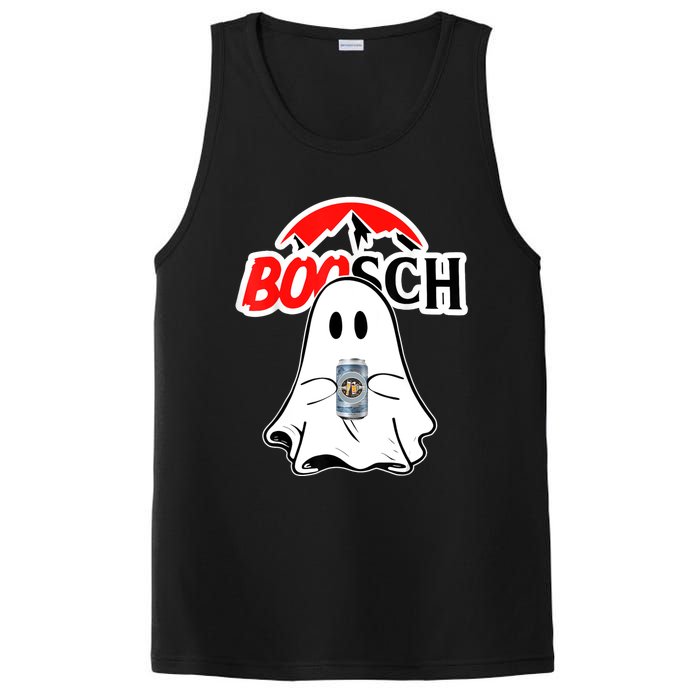 Booschbeer Halloween Funny Ghost Drinking Beer PosiCharge Competitor Tank