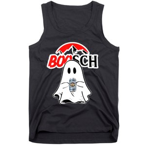 Booschbeer Halloween Funny Ghost Drinking Beer Tank Top