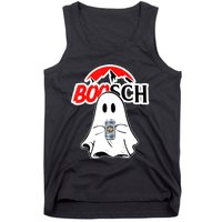 Booschbeer Halloween Funny Ghost Drinking Beer Tank Top