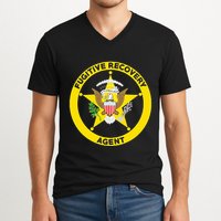 Bounty Hunter For Fugitive Recovery Agents Leo V-Neck T-Shirt