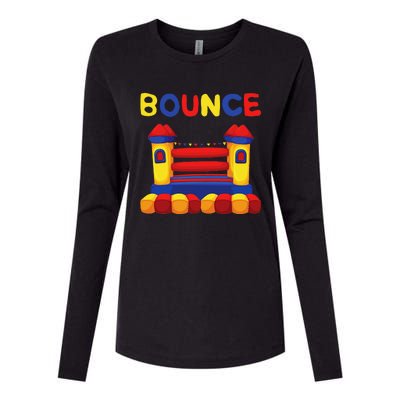 Bouncing House Funny Bounce Castle Birthday Fun Party Gift Womens Cotton Relaxed Long Sleeve T-Shirt