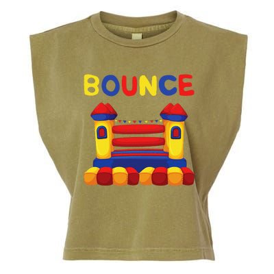 Bouncing House Funny Bounce Castle Birthday Fun Party Gift Garment-Dyed Women's Muscle Tee