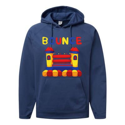 Bouncing House Funny Bounce Castle Birthday Fun Party Gift Performance Fleece Hoodie