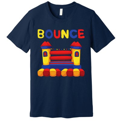 Bouncing House Funny Bounce Castle Birthday Fun Party Gift Premium T-Shirt